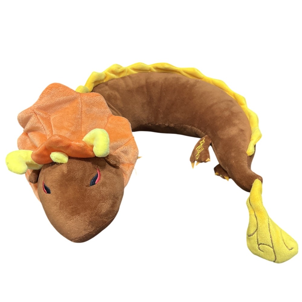 Genshin Impact Rex Lapis Dragon Plush Neck Pillow Zhongli Morax Brown 12in‎